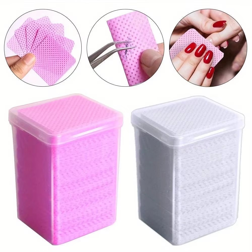 Gel Nail Polish - 200Pcs Tisu Penghapus Cat Kuku Bebas