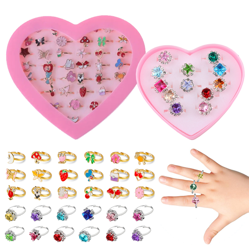 Beauty Makeup For Kids - Cincin anak-anak dapat disesuaikan perhiasan indah