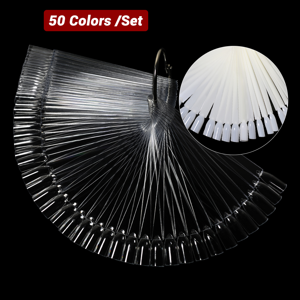 Contour Palette Stick - 50Pcs Tongkat Display Kuku Palsu Warna