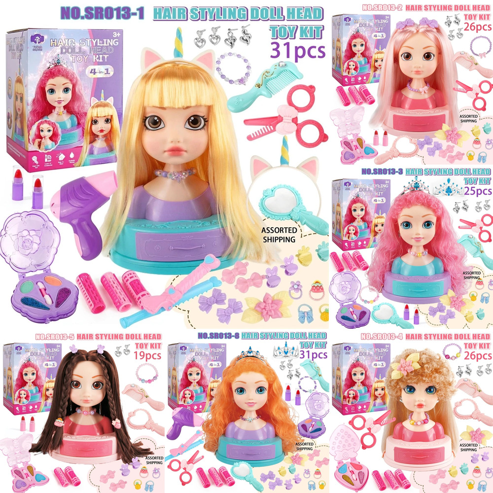 Beauty Makeup For Kids - Set Mainan Rias Kepala Boneka Penata