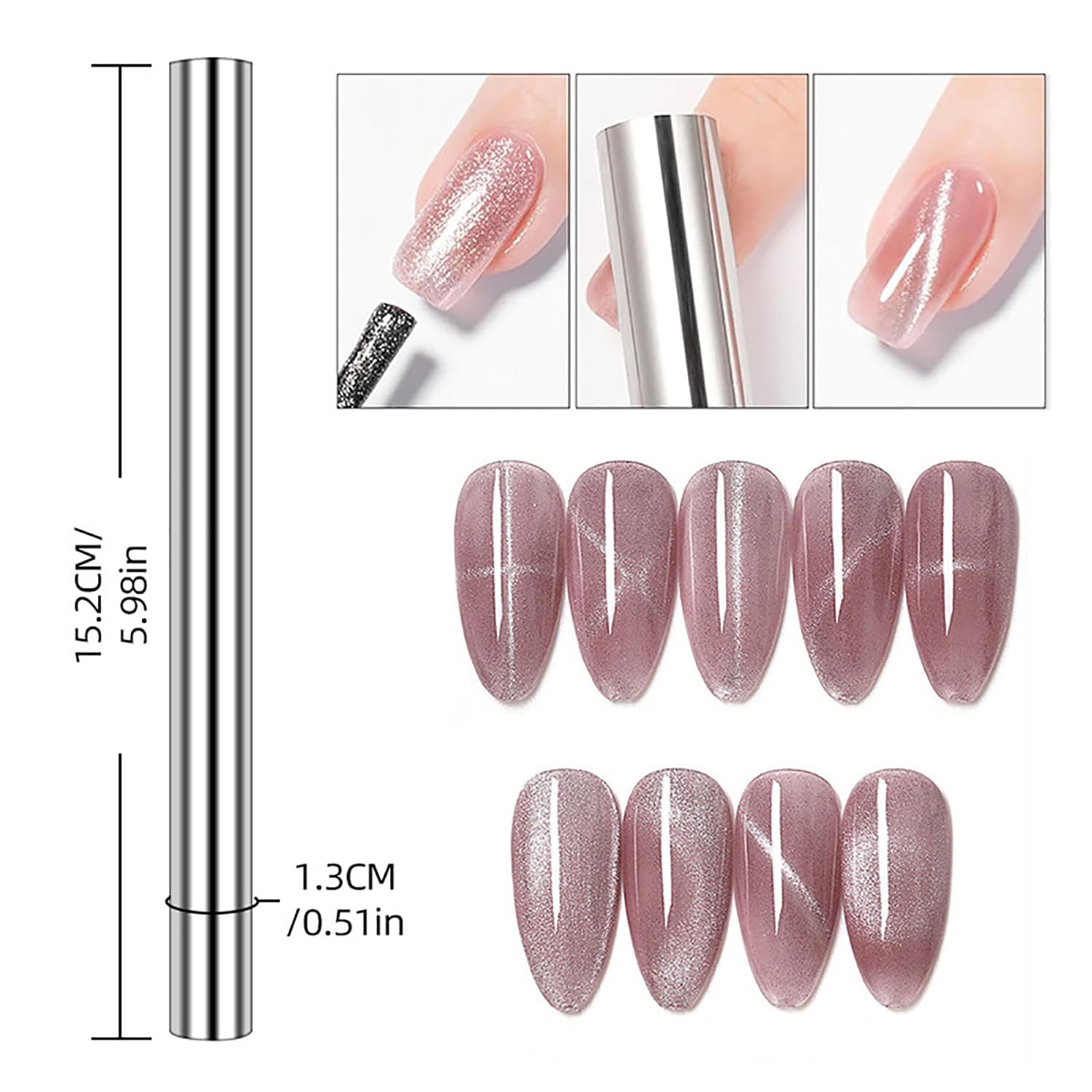 10Pcs Set Magnet Cat Eye untuk - Contour Palette Stick ulasan dan harga