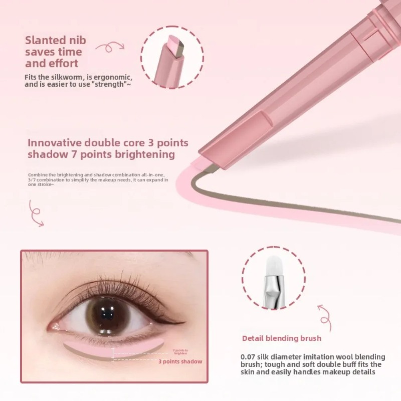 Pena Silkworm 2in1 Korea Tahan - Beauty Makeup Korean ulasan dan harga